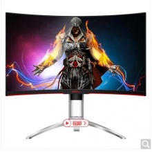 AOC AGON 愛攻II AG272QCX 27英寸 2K高清 144hz ΔE<3 1800R 吃雞 全接口游戲電競(jìng)升降曲面顯示器 絕地求生