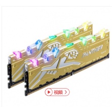 宇瞻（Apacer） 黑豹玩家系列 RGB燈條 DDR4 臺(tái)式機(jī)內(nèi)存 金色 2666 16G(8G*2)