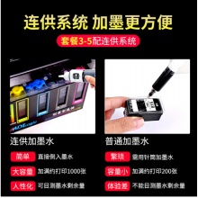 佳能（CANON） MG3680無(wú)線彩色家用照片打印機(jī) 自動(dòng)雙面復(fù)印掃描A4打印一體機(jī) 魅力紅 套餐三（豪華連供循環(huán)加墨）
