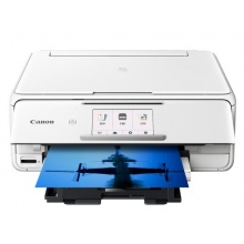 佳能（Canon）TS8180 白色 高品質(zhì)照片打印一體機(jī) 精致版（噴墨打印、復(fù)印、掃描、無線）
