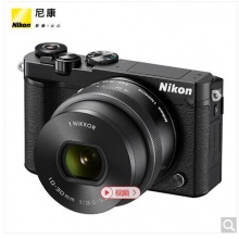 尼康（Nikon）J5 微單相機(jī) 尼克爾 VR防抖 J5+1 10-30mm f/3.5-5.6 PD鏡頭 黑色（可更換鏡頭 4K視頻錄制）