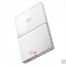 西部數(shù)據(jù)（WD）My Passport 4TB 2.5英寸 閃耀白 移動硬盤 WDBYFT0040BWT